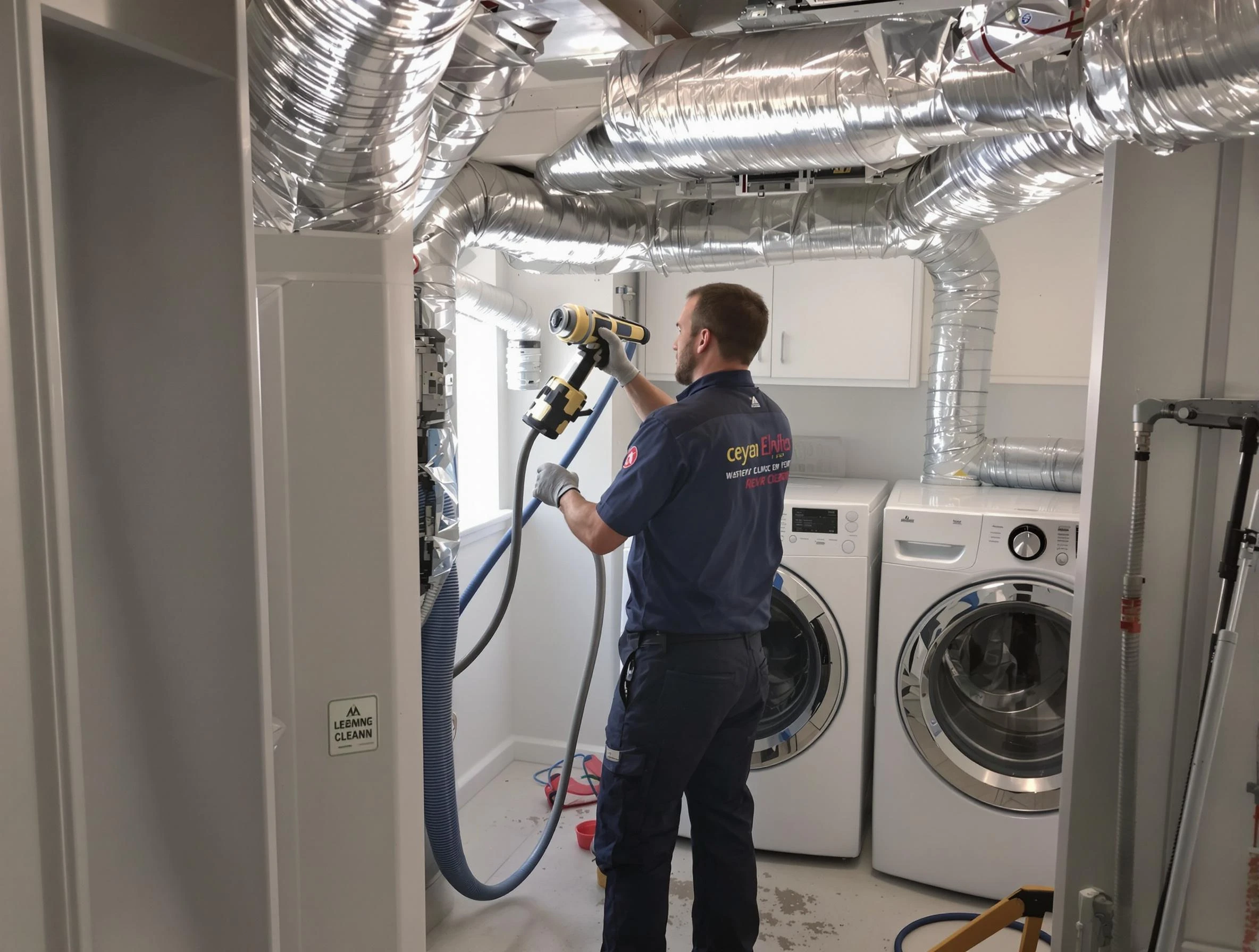 Chandler Dryer Vent Cleaning specialist using advanced equipment for thorough duct cleaning in Chandler