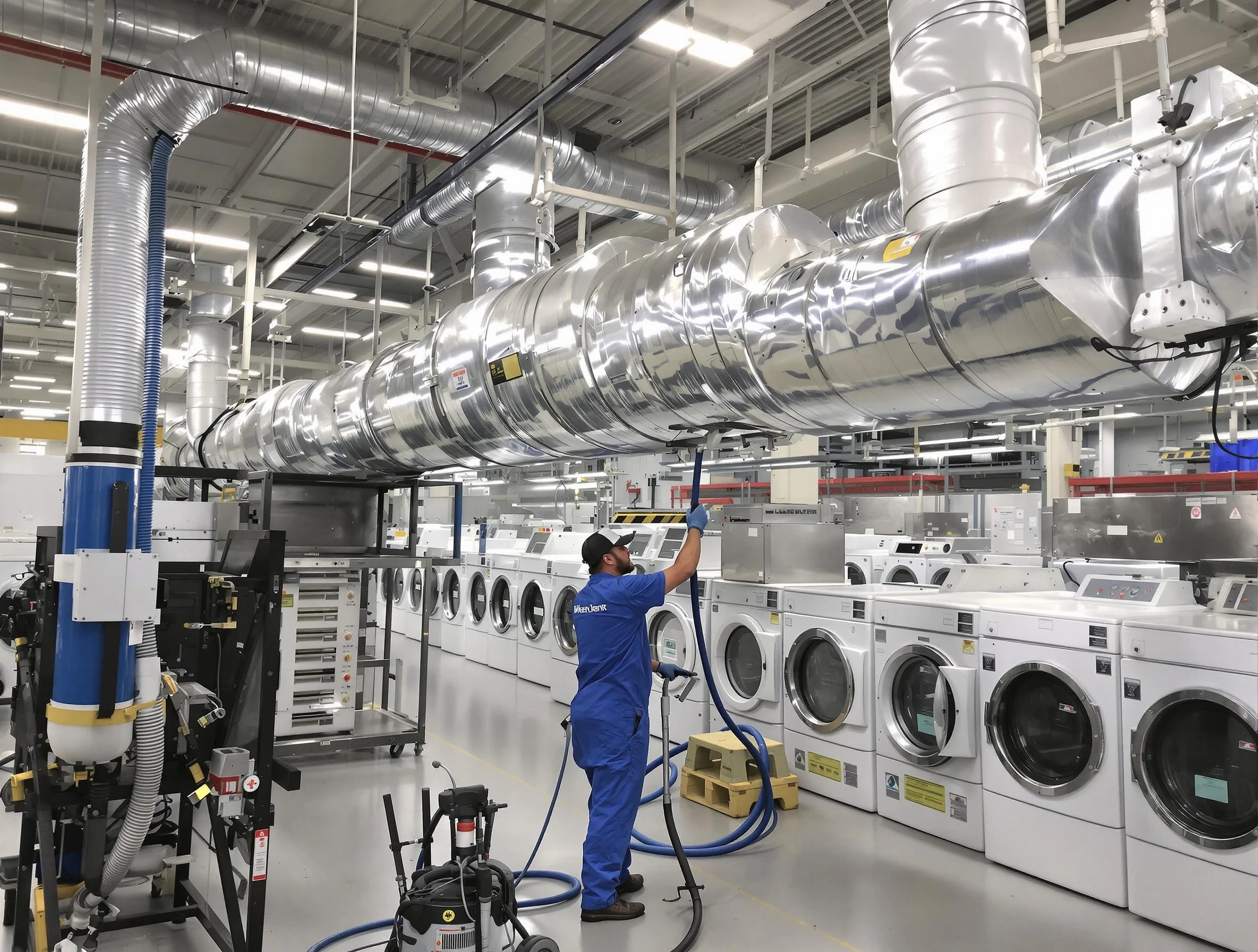 Chandler Dryer Vent Cleaning team performing heavy-duty industrial dryer vent cleaning in Chandler